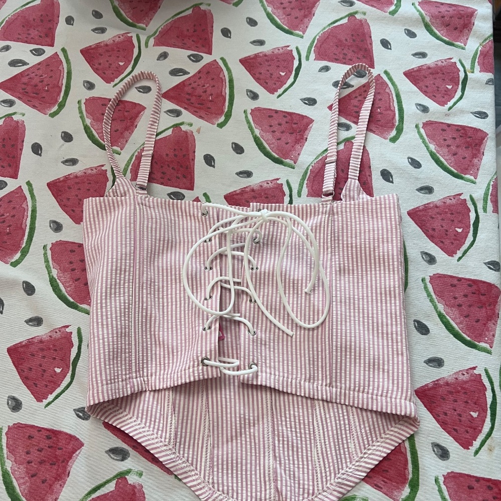 Edikted striped cammie corset - Picture 3 of 6